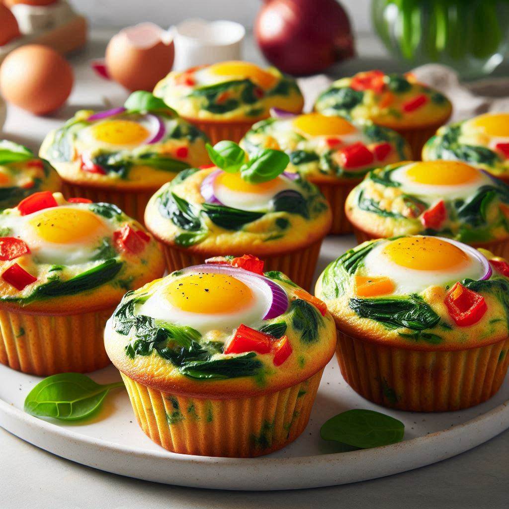 Healthy Breakfast Recipes on the Go: Start Your Day the Smart Way 2 Veggie Egg Muffins