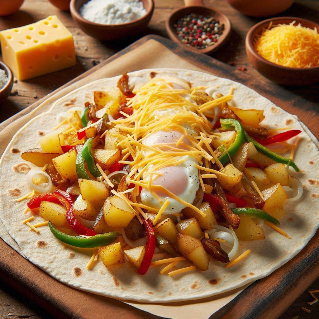 Breakfast Burritos with Potatoes Recipe – The Ultimate Hearty Morning Meal 7 Assemble the Burritos