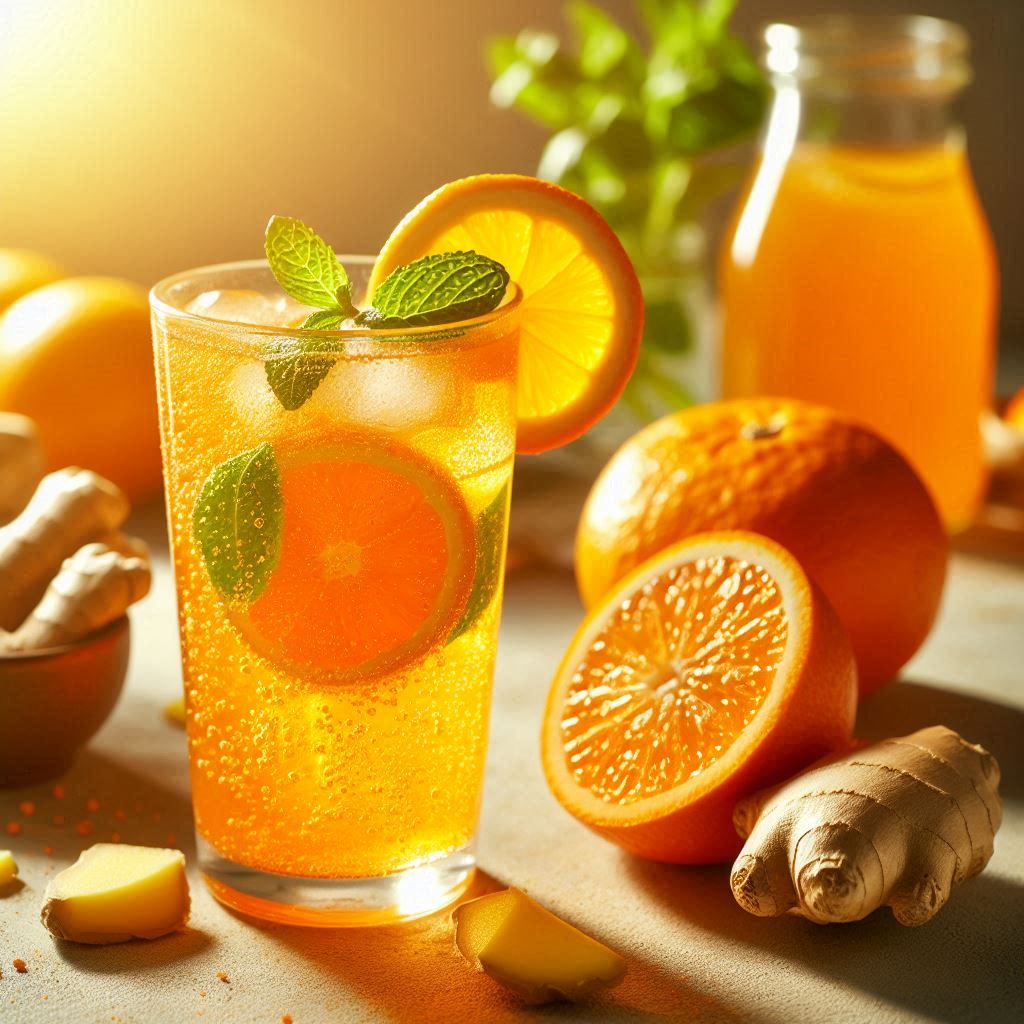 10 Easy & Refreshing Summer Drinks Recipes to Beat the Heat 9 Orange Ginger Fizz – A Zesty Energy Booster