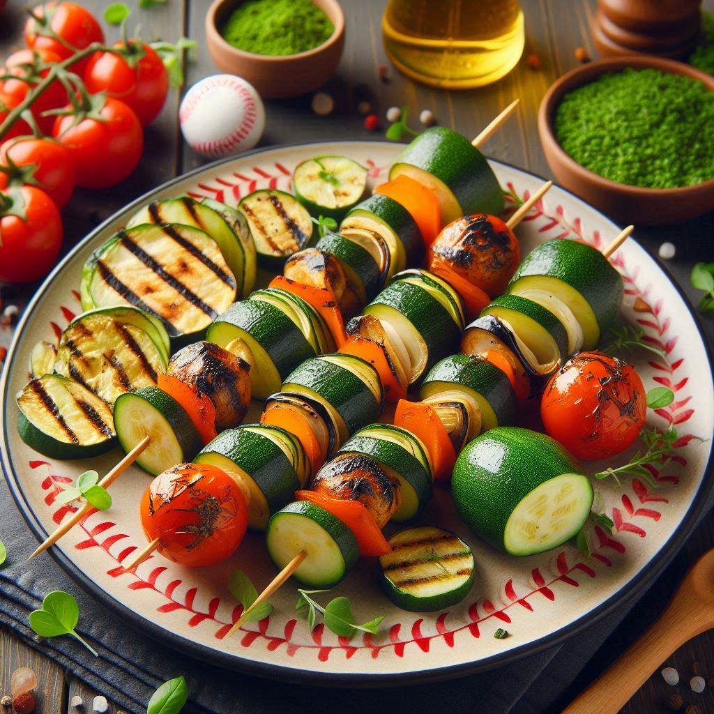 17 Delicious Baseball Snack Ideas You Need for Your Team: Game Day, Parties & More! 15 Grilled Veggie Skewers