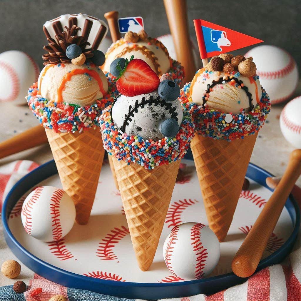 17 Delicious Baseball Snack Ideas You Need for Your Team: Game Day, Parties & More! 17 Ice Cream Cones