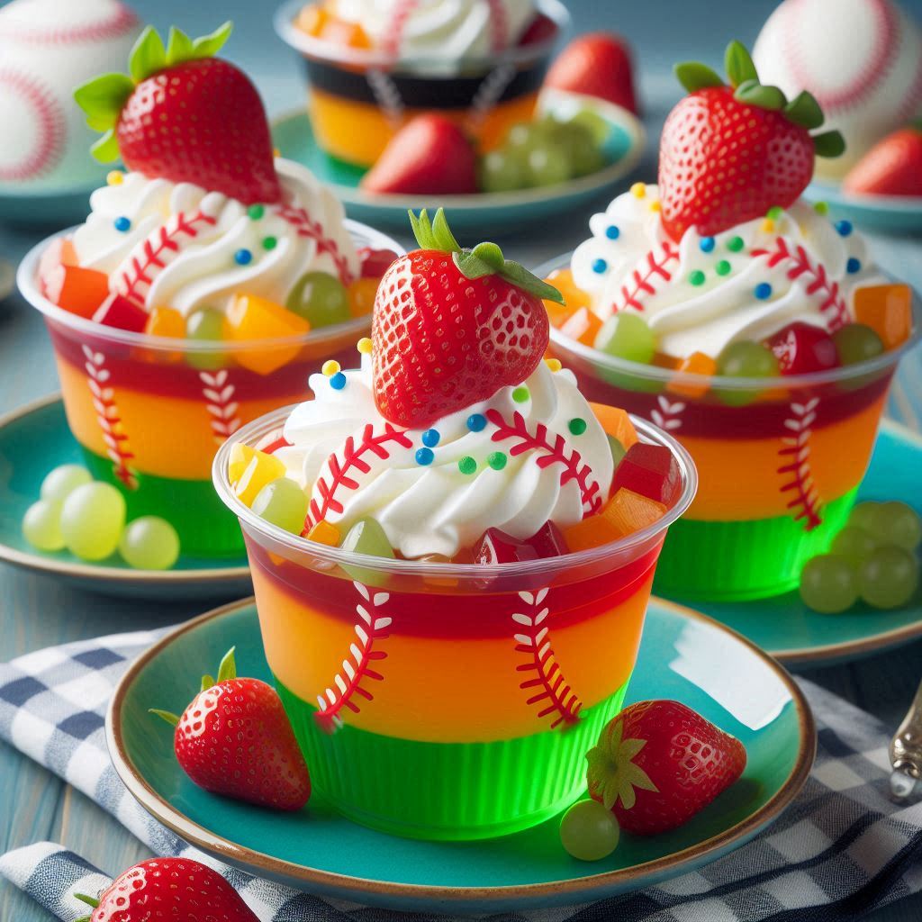 17 Delicious Baseball Snack Ideas You Need for Your Team: Game Day, Parties & More! 18 Baseball-Themed Jell-O Cups