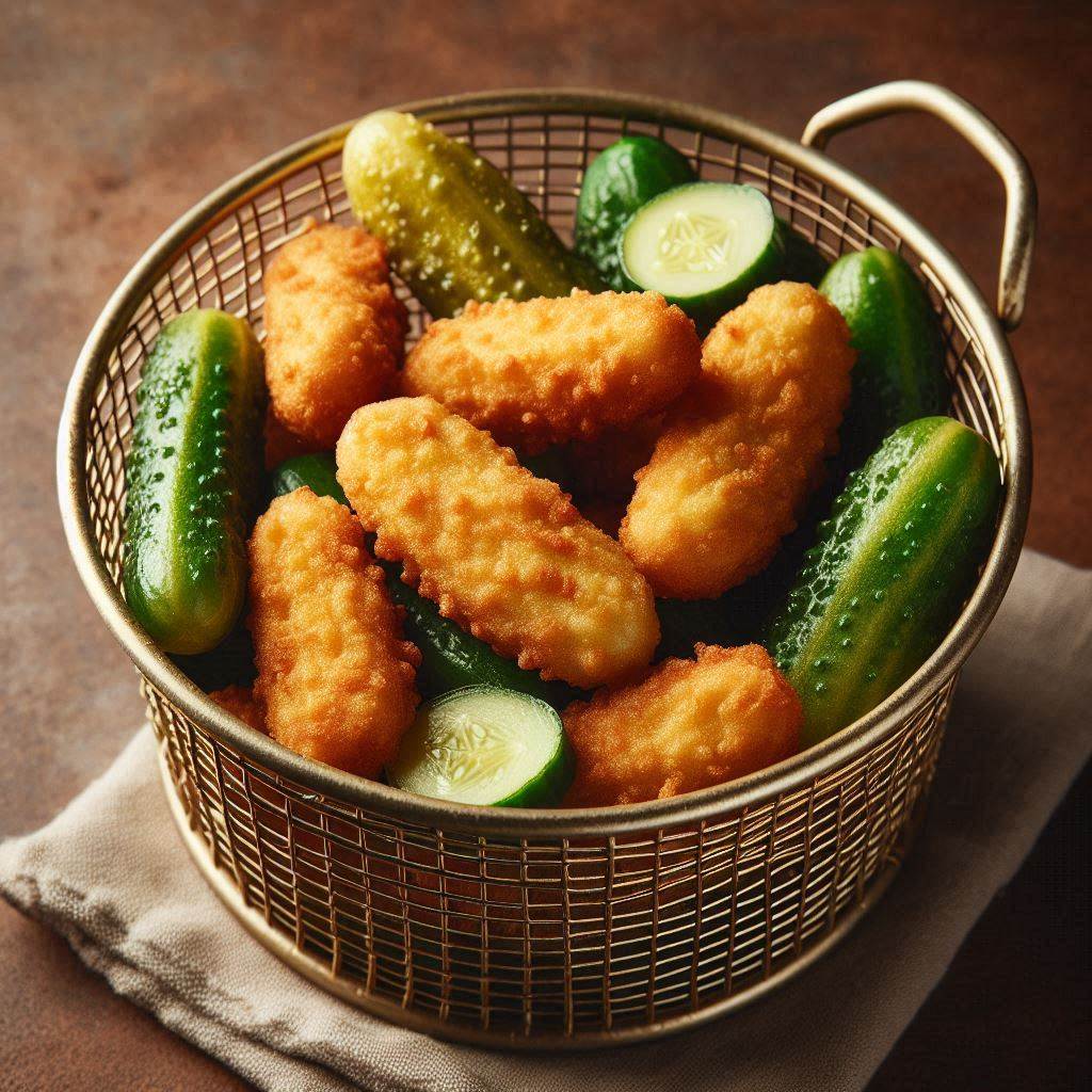 21 Irresistible Fried Pickles Ideas That Will Make Your Taste Buds Dance 8 Fried Pickles in Deep Fryer