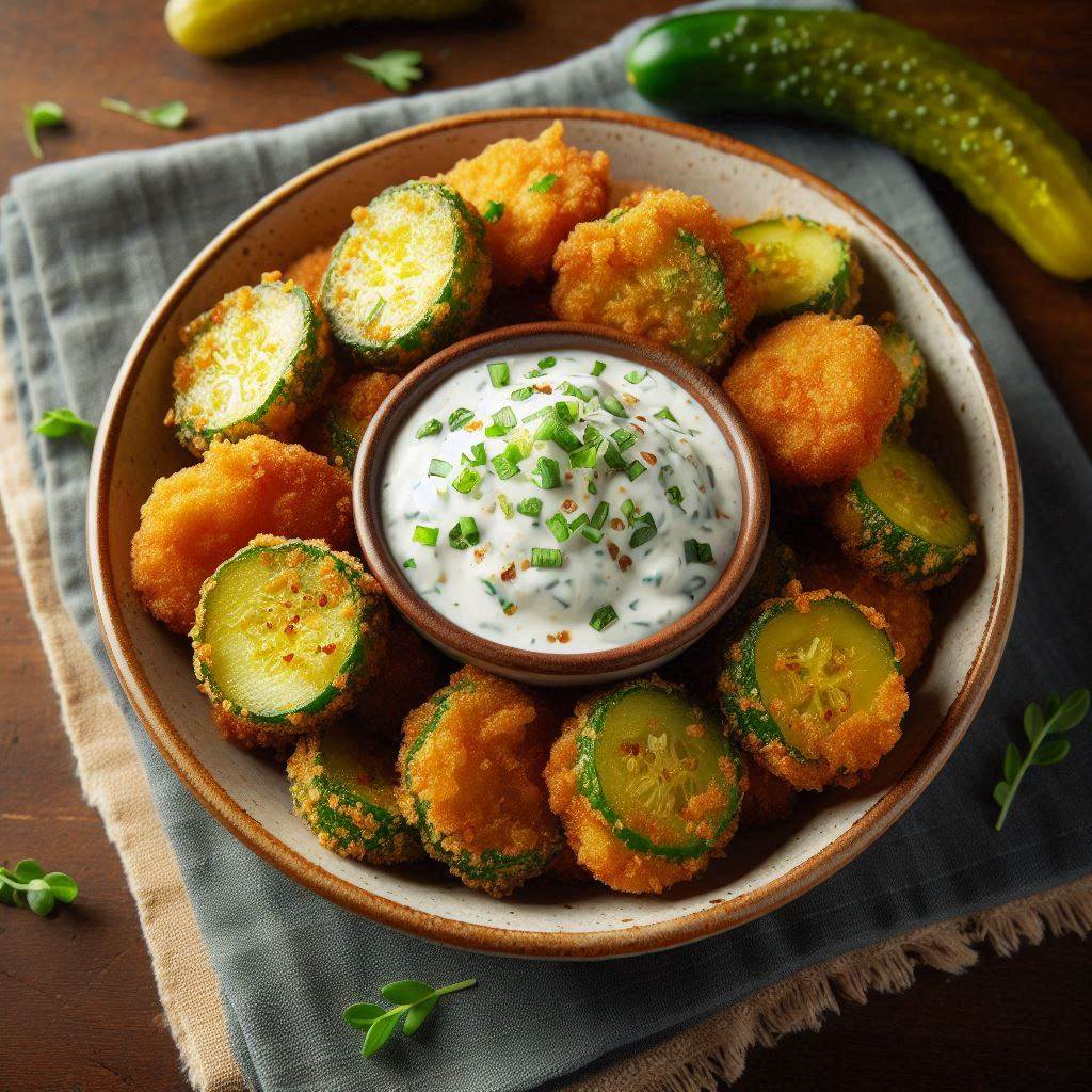 21 Irresistible Fried Pickles Ideas That Will Make Your Taste Buds Dance 20 Fried Pickles with Ranch Dip