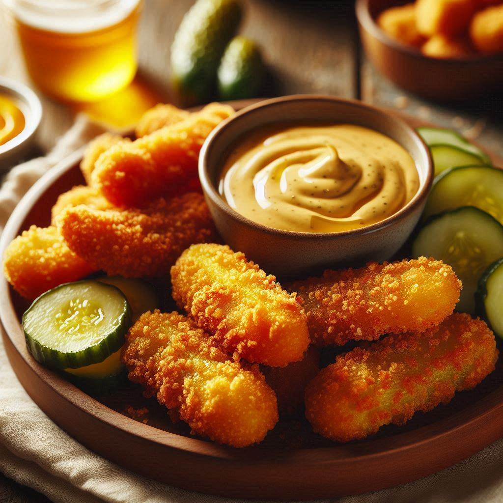 21 Irresistible Fried Pickles Ideas That Will Make Your Taste Buds Dance 23 Fried Pickles with Honey Mustard Dip